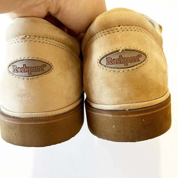 Rockport Tan Nubuck Suede Loafers Men’s Size 9‎ Rockabilly Hipster Grandpa Shoes main image 10